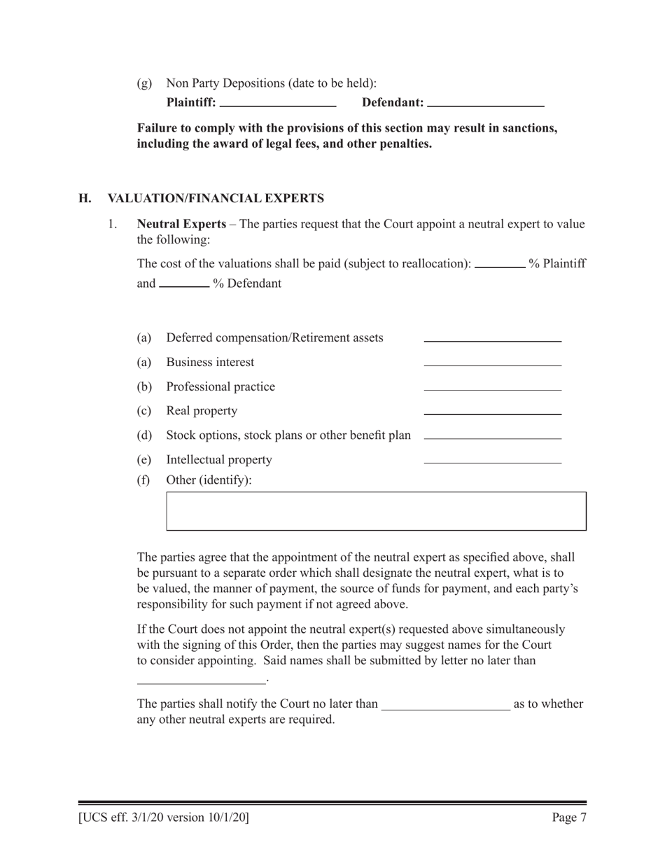 Preliminary Conference Stipulation / Order Contested Matrimonial - New York, Page 7