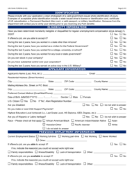 Form UIB-1244A Initial Application for Pandemic Unemployment Assistance - Arizona, Page 2