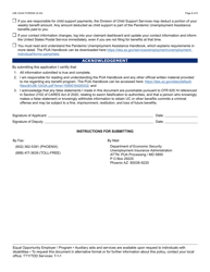 Form UIB-1244A Initial Application for Pandemic Unemployment Assistance - Arizona, Page 8