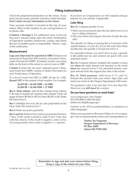 Instructions for Form OR-390-WO, OR-391-EO - Oregon, Page 2