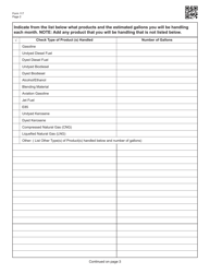 Form 117 Application for License(S) of Motor Fuels - Oklahoma, Page 2