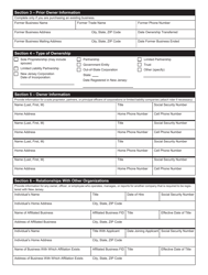 Form VB-R Application for Vapor Business License - New Jersey, Page 2