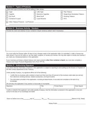 Form VB-R Application for Vapor Business License - New Jersey, Page 3