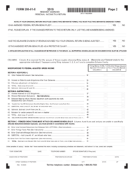 Form 200-01-X Resident Amended Personal Income Tax Return - Delaware, Page 2