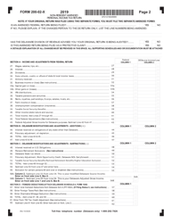 Form 200-02-X Non-resident Amended Personal Income Tax Return - Delaware, Page 2
