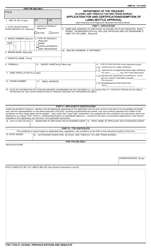 Form TTB F5100.31 &quot;Application for and Certification/Exemption of Label/Bottle Approval&quot;