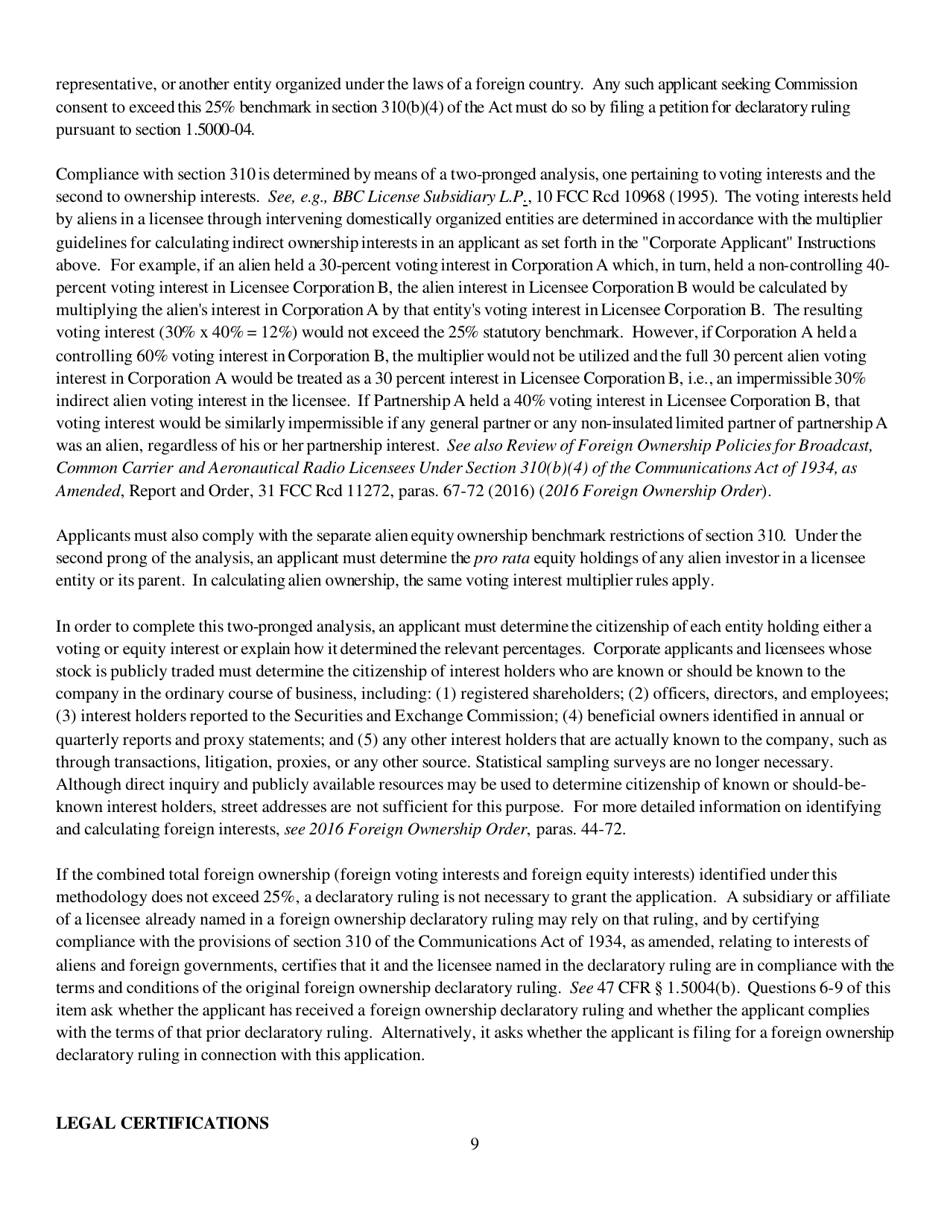 Instructions for FCC Form 2100 Schedule 340 Noncommercial Educational Reserved Channel Construction Permit Application, Page 9