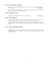 SEC Form 2901 (MA-W) Notice of Withdrawal From Registration as a Municipal Advisor, Page 2