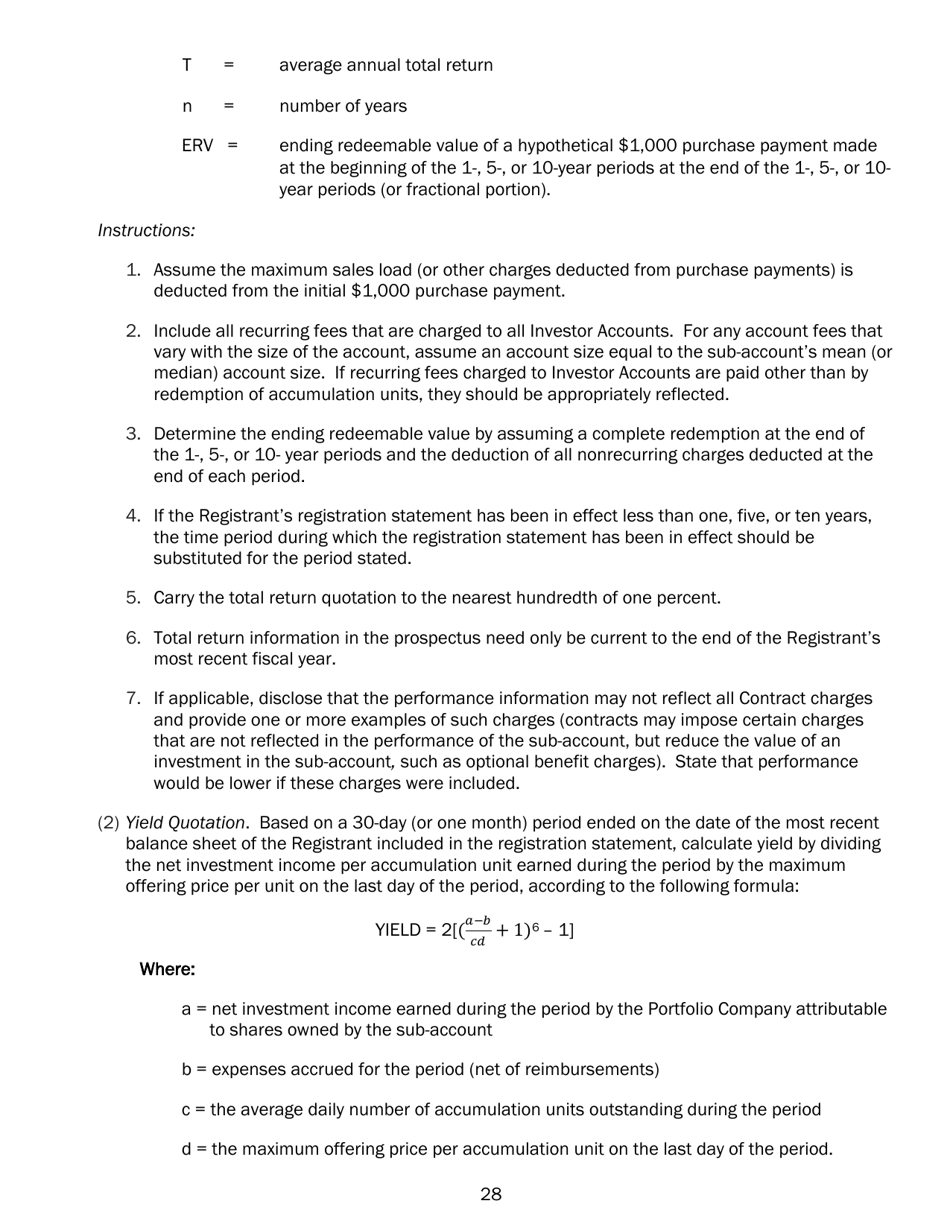 Form N-4 Registration Statement of Separate Accounts Organized as Unit Investment Trusts, Page 39