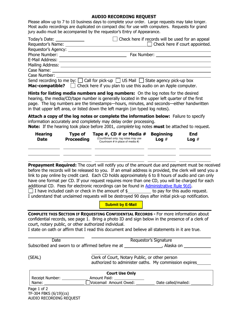 Form TF-304 FBKS - Fill Out, Sign Online and Download Fillable PDF ...