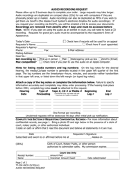 Form TF-304 ANCH Audio Recording Request - Municipality of Anchorage, Alaska, Page 2