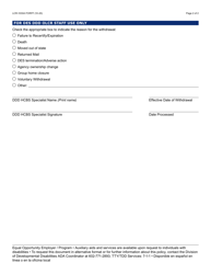 Form LCR-1030A Request to Withdraw Hcbs Certification - Arizona, Page 2