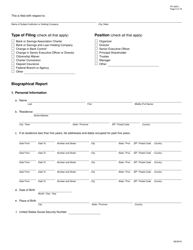 Form FR2081C Interagency Biographical and Financial Report, Page 5