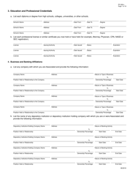 Form FR2081C Interagency Biographical and Financial Report, Page 7