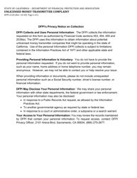 Form DFPI-2120 Unlicensed Money Transmitter Complaint - California, Page 2