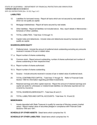Instructions for Form DFPI-502 Trust Company Consolidated Report of Condition - California, Page 2