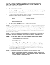 Form DFPI-CACL280.151 Application for License Under the Capital Access Company Law - California, Page 5