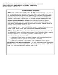 Form DFPI-CDDTL8018 Request for Live Scan Service - Application Submission - California, Page 4