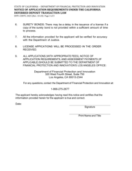Form DFPI-CDDTL2025 Notice of Application Requirements Under the California Deferred Deposit Transaction Law - California, Page 3