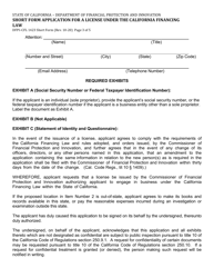 Form DFPI-CFL1423 Short Form Application for a License Under the California Financing Law - California, Page 8