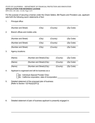 Form DFPI-CSCL104 Application for Business License - California, Page 2