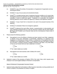 Form DFPI-CSCL104 Application for Business License - California, Page 4