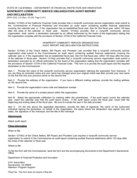 Form DFPI-CSCL119 Nonprofit Community Service Organization Audit Report and Declaration - California, Page 2