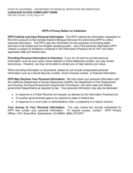 Form DFPI-EEO139 Language Access Complaint Form - California, Page 3