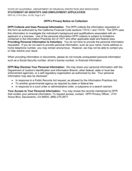 Form DFPI-EL17419 Statement of Identity and Employment Application - California, Page 5
