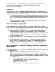 Form DFPI-EEO100 Financial Empowerment Fund Grant Application Form - California, Page 2