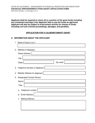 Form DFPI-EEO100 Financial Empowerment Fund Grant Application Form - California, Page 5