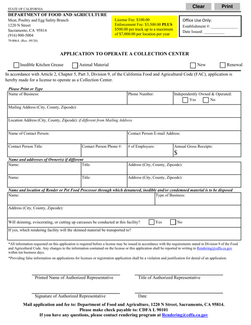 Form 79-006A  Printable Pdf