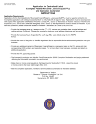 Form BOF10-07 Application for Centralized List of Exempted Federal Firearms Licensees (Cleffl) and Exemption Declaration - California, Page 2