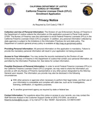 Form BOF08-301 California Firearms Licensee Check (Cflc) Enrollment Application - California, Page 2