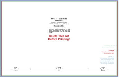 17&quot; X 11&quot; Gate-fold Brochure Template, Page 2