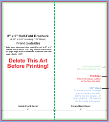 8&quot; X 9&quot; Half-fold Brochure Template, Page 2