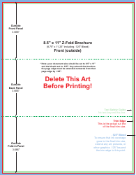 8.5 X 11 Inch Z-fold Brochure Template