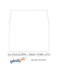 Document preview: A2 Envelope Liner Template
