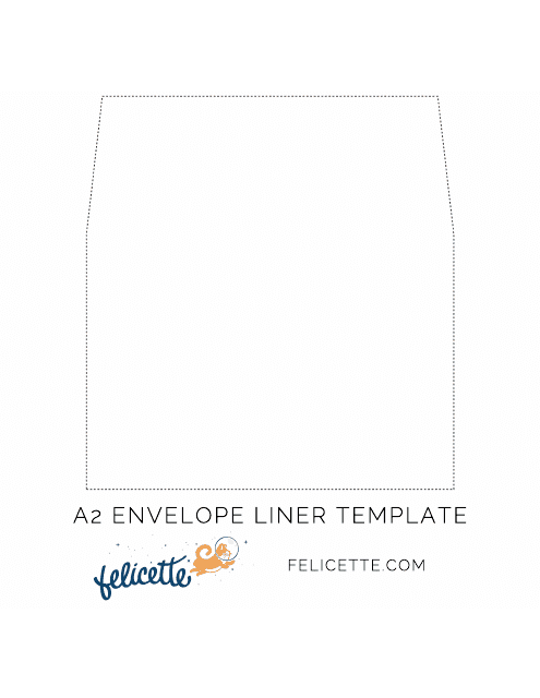 A2 Envelope Liner Template Preview