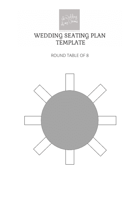 Wedding Seating Plan Templates, Round Table Seating Chart For 8