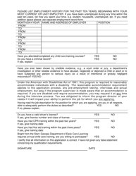 Application for Employment - Georgia (United States), Page 2