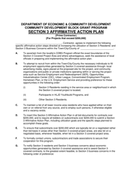 Document preview: Section 3 Affirmative Action Plan - Maine
