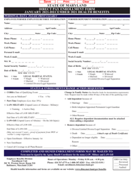 Document preview: Direct Pay Enrollment Form - Maryland, 2021