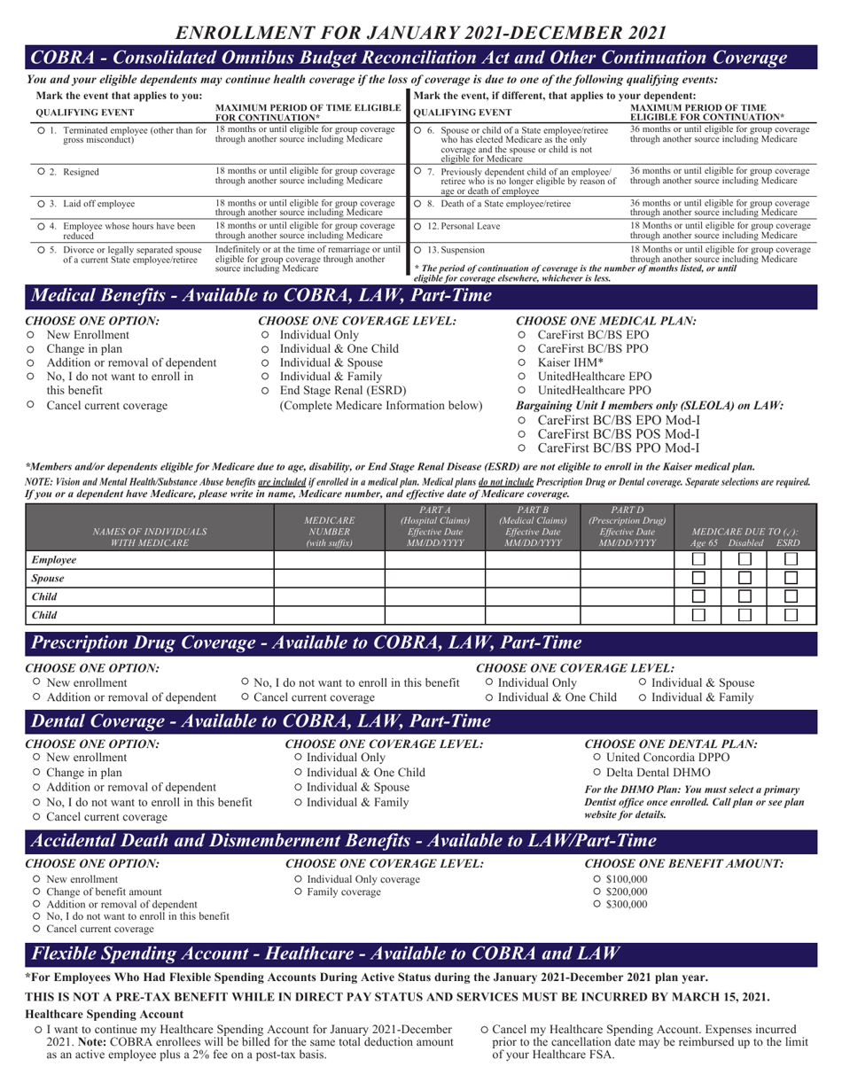 Direct Pay Enrollment Form - Maryland, Page 3