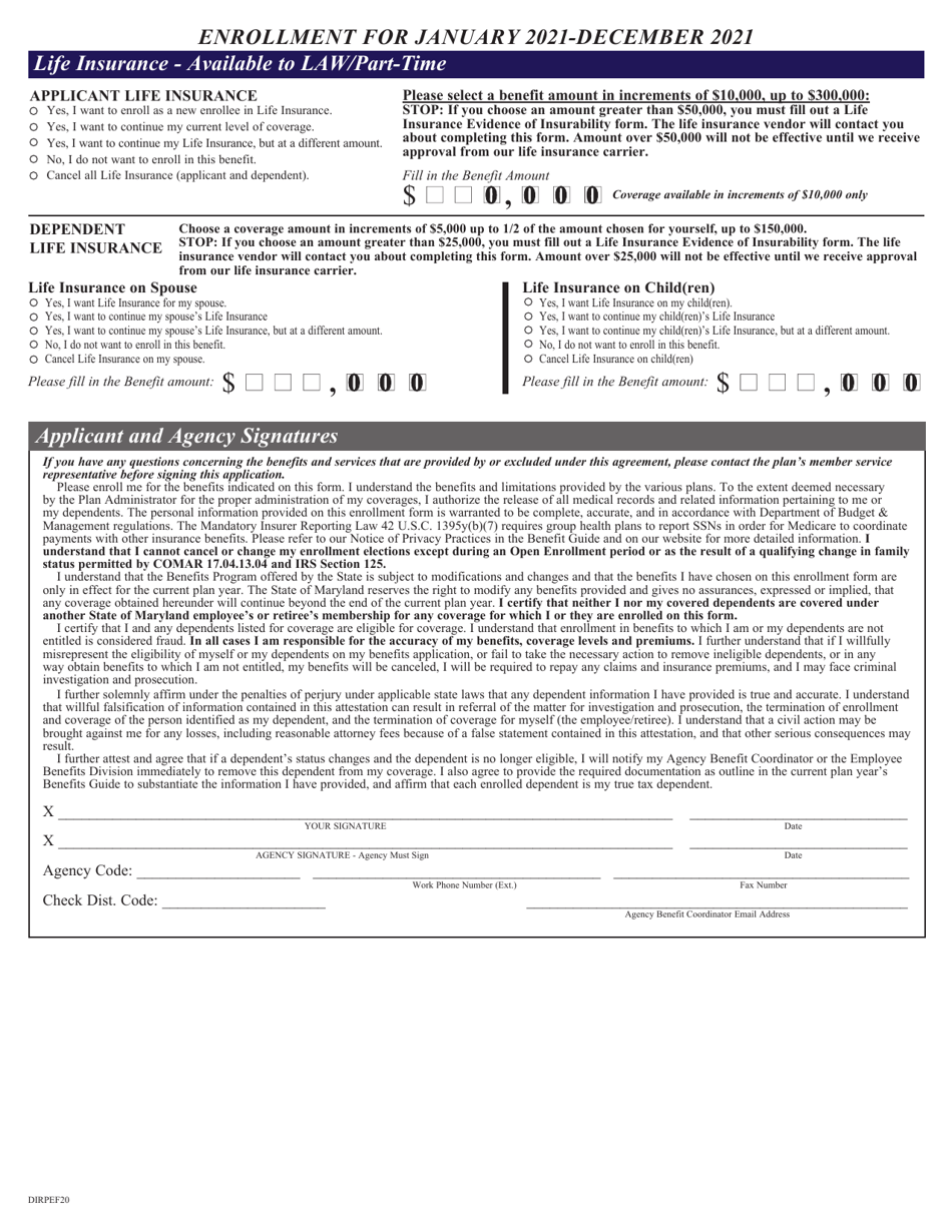 Direct Pay Enrollment Form - Maryland, Page 4