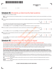 Schedule HC Health Care Information - Draft - Massachusetts, Page 5