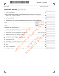 Form 121A Urban Redevelopment Excise Return - Draft - Massachusetts, Page 3