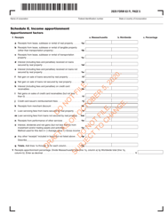 Form 63 FI Financial Institution Excise Return - Draft - Massachusetts, Page 6