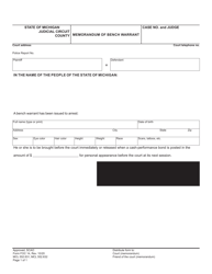 Form FOC14 Bench Warrant - Michigan, Page 2