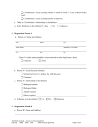 Form CHC702 Answer to Third Party Custody Petition and Counterpetition for Custody - Minnesota, Page 3